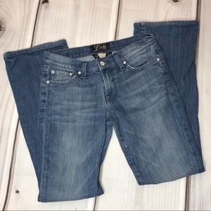 Lucky Brand Bartlett Bootcut Jeans Blue 27 Hemmed